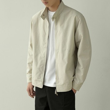 春秋季2025新款潮牌痞帥立領機車夾克男 美式設計高級感外套男