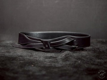 Buckleless Leather Belt 無帶釦皮革腰帶 黑色