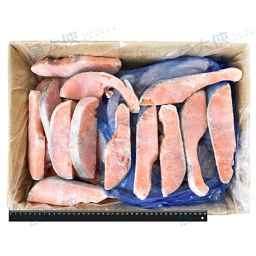 智利-鮭魚半月切D4規(約40片/6kg/15%冰/件)#無鹽 #整件-1I7B【魚大俠】FH310