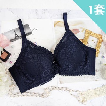 【蘇菲娜】台灣製朦朧月色軟鋼圈涼感集中乾爽舒適機能內衣成套組(L602 雪灰藍 深藍)