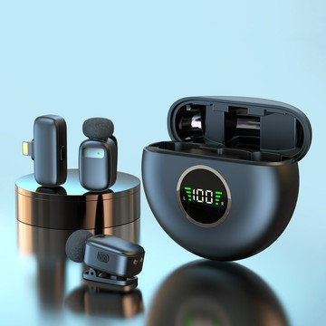 新款私模領夾麥克風戶外直播短視頻手機麥克風錄音采訪收音降噪【Snowbelle優選】