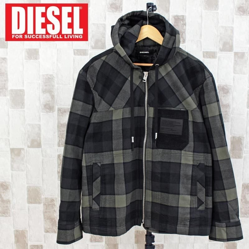 Diesel ディーゼル メンズ ジャケット フーデッドジャケット チェック コーデュロイ ロゴプレート J Vasilevich 男女兼用 ユニセックス 通販 Lineポイント最大0 5 Get Lineショッピング