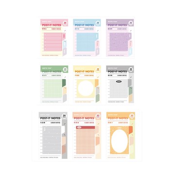 【CHL】NOTE FOR 每日元氣系列 飲料系列 繽紛 糖果色 索引貼 記事貼 便利貼 索引便利貼