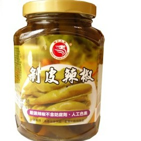 <附發票>Stephen義式餐廳食材廣場【勝記大榮】剝皮辣椒360g(全素)