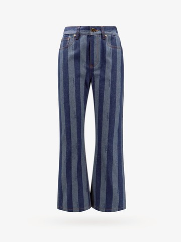 Cotton jeans with pequin stripes - FENDI - gender_Woman
