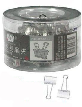 SDI (手牌)NO.0238-1 (13mm) 銀色長尾夾