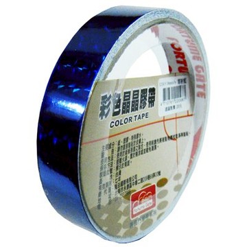 【文具通】雷射 晶晶 膠帶 寬約18mm 藍 E1030353【APP滿額下單10%點數(單一帳號最高5000點)】1/31止