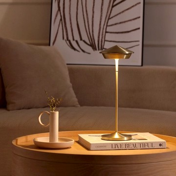 Yuri 移動餐桌燈（古銅 / 緞光銀） 緞光銀【獨家新色】