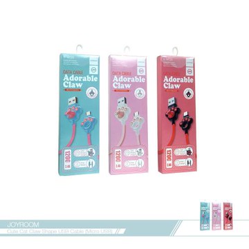 JOYROOM機樂堂 貓爪2.4A快充Micro USB數據傳輸線(S-M125) 各廠牌適用 /電源連接充電線