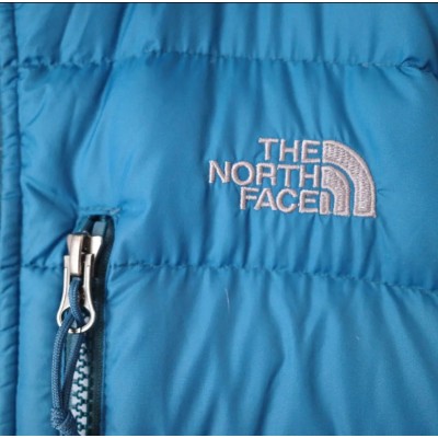 ザノースフェイスUS規格フリースダウンジャケットMブルーTHENORTHFACE