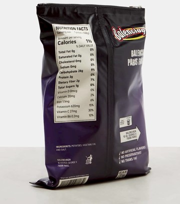 Balenciaga Chips leather clutch