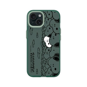 iPhone 15 Clear 憂墨綠 - 史努比 Snoopy - 滿滿的Snoopy