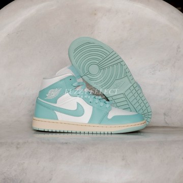 【逢甲 FUZZY】W Air Jordan 1 Mid 湖水綠 水藍 藍 BQ6472-132