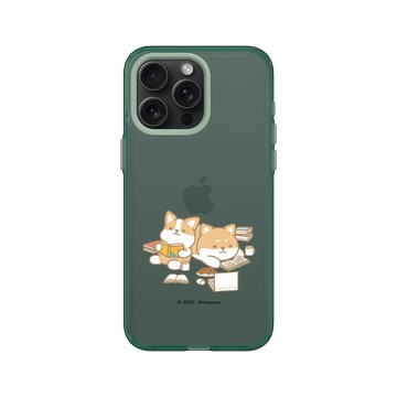 iPhone 15 Pro Max Clear 憂墨綠 - 柴語錄 Shiba Says - 一起宅在家