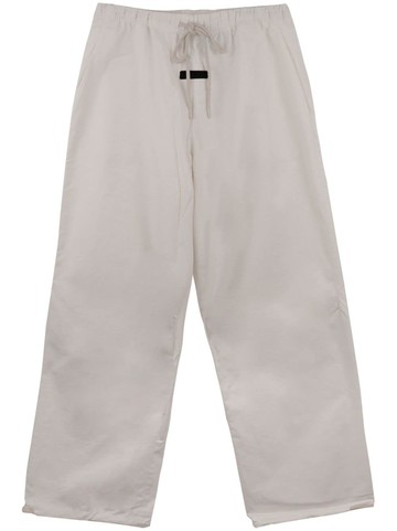 FEAR OF GOD ESSENTIALS - cotton-blend drawstring trousers - men - Polyester/Cotton - M - Grey