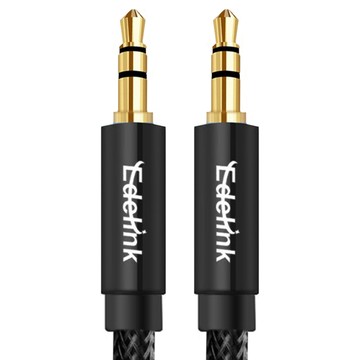 DTAudio 3.5mm AUX 立體聲 麥克風 音源線 5M  黑色  1個  P4-LINE-A5