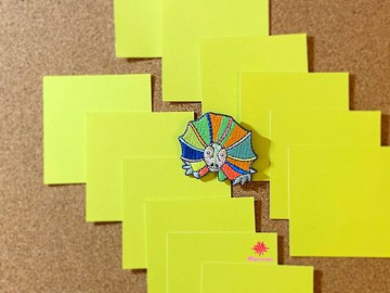 【禮物首選】傘蜥蜴Randa刺繡別針