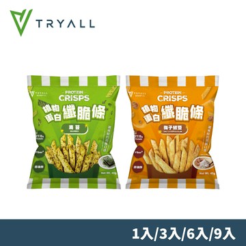 Tryall 蛋白纖脆條- 口味任選 (40g)- 6入組