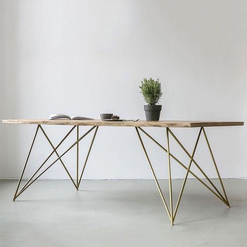 【新店熱銷】工業風簡約長方形電腦桌子工作檯餐桌椅組合