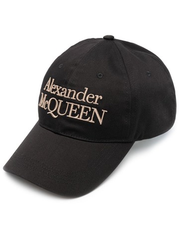 Alexander McQueen - embroidered-logo baseball cap - men - Cotton - M - Black
