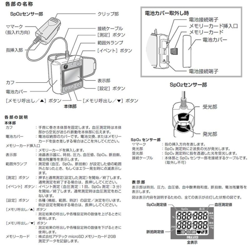 NISSEI パルフィス WB-100（日本製 パルスオキシメーター デジタル血圧