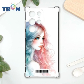 TRON 三星 S22 Ultra 不愛笑的女孩 四角防摔載具殼 軟殼 手機殼