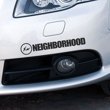 潮汛車貼 潮牌Neighborhood NBHD閃電鏤空HF汽車貼紙反光后窗改裝拉花車貼%潮