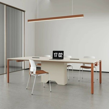 會議桌 長桌 洽談桌 免運 附發票 會議桌長桌簡約現代小型辦公桌會議室長條桌洽談桌椅辦公家具