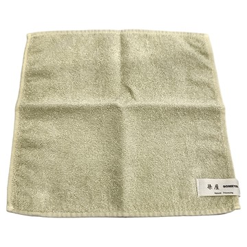 imabari towel 今治毛巾 今治認證 有機棉草木染手帕巾 24x24cm 綠色  1條