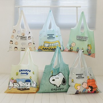 SNOOPY x Kiiwi O! 聯名款．俏皮可折疊購物袋 多色選