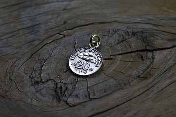 硬幣墜子-馬來西亞/20錢/2001年