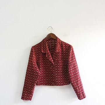 │Slowly│ 復古圖騰/古著薄外套 │vintage.復古.文藝