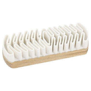 葉子小舖 麂皮用橡膠鞋刷  100g  原木色