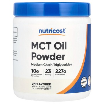 Nutricost, 中鏈甘油三酯油粉，原味，8.1 盎司（227 克）