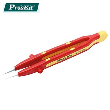 台灣品牌Pro’sKit寶工VDE認證1000V細尖鑷子134mm TZ-V302A