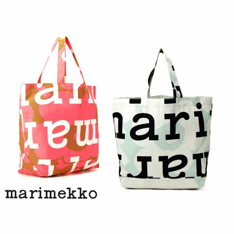 マリメッコ（marimekko）Ahkera Unikko Logo bag トートバッグ ロゴ