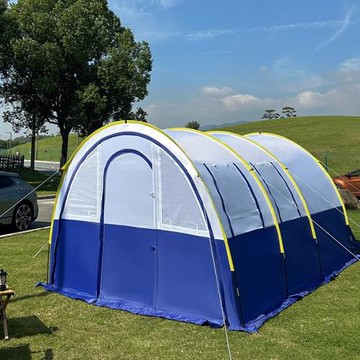 源頭工廠戶外露營帳篷隧道野營速開多人帳篷防雨遮陽便攜易搭建