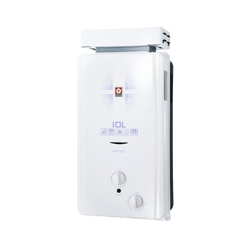 櫻花 10L 屋外抗風型ABS防空燒熱水器 GH1021 桶裝瓦斯