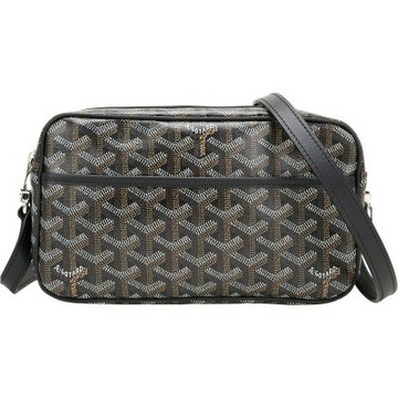 GOYARD 高雅德 Cap-Vert PM 塗層帆布圖騰斜背相機包(黑色)