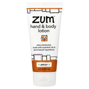 ZUM, Hand & Body Lotion, Amber, 6 fl oz (177 ml)