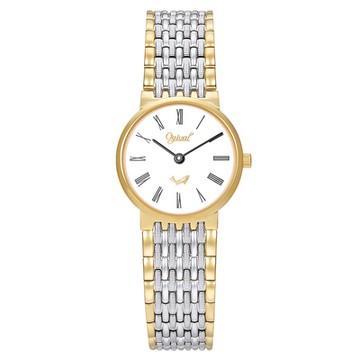 Ogival 愛其華 雅緻雙色系列 金銀光華女錶 385-021LSK 羅馬時標