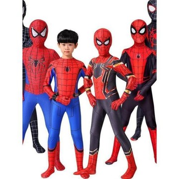 六一兒童蜘蛛俠cos表演服小學生男童走秀演出套裝男孩緊身衣服裝