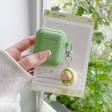 ins風 抹茶公仔掛件 保護殼 適用 AirPods Pro 4 3 2 三代 Pro3 蘋果耳機套 耳機保護套