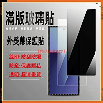 防偷窺 高清透明 滿版 三星 Z Fold 7 6 5 4 3 防窺 玻璃貼 保護貼 保護膜 熒幕保護貼 手機膜 熒幕貼