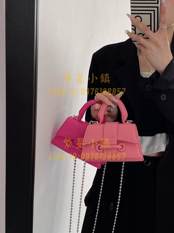 夏季串珠鏈條包小眾迷你手提包高級感單肩斜挎小包包【繁星小鎮】