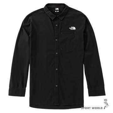 The North Face 北面 長袖上衣 男裝 襯衫 防潑水 黑【運動世界】NF0A4NCQJK3