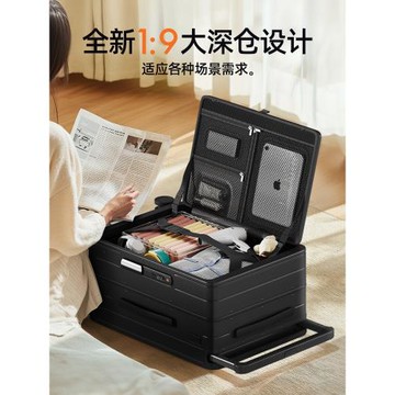 (免運)DTA2026新款側開蓋行李箱20寸男登機旅行箱鋁框大容量寬拉桿箱24