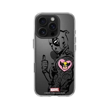 iPhone 16 Pro Clear Case（相機按鈕） 透明 - 迪士尼-漫威 Marvel - 死侍與金鋼狼-1