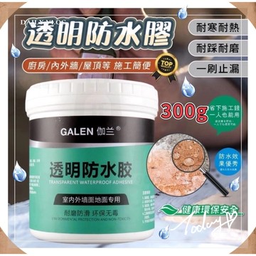 生活達人2入組 galen伽蘭透明防水膠 300g 贈刷子