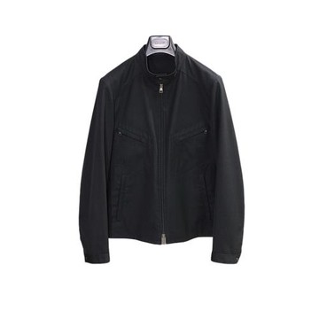 Neil Barrett 09SS秀款春夏經典百搭黑色簡約流暢線條感夾克 XS碼